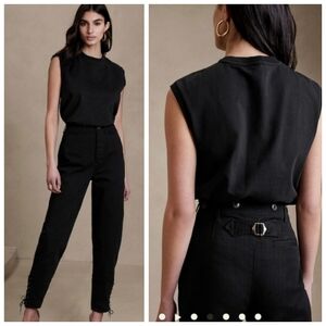 NWT Banana Republic The Riding Pant Jean Black